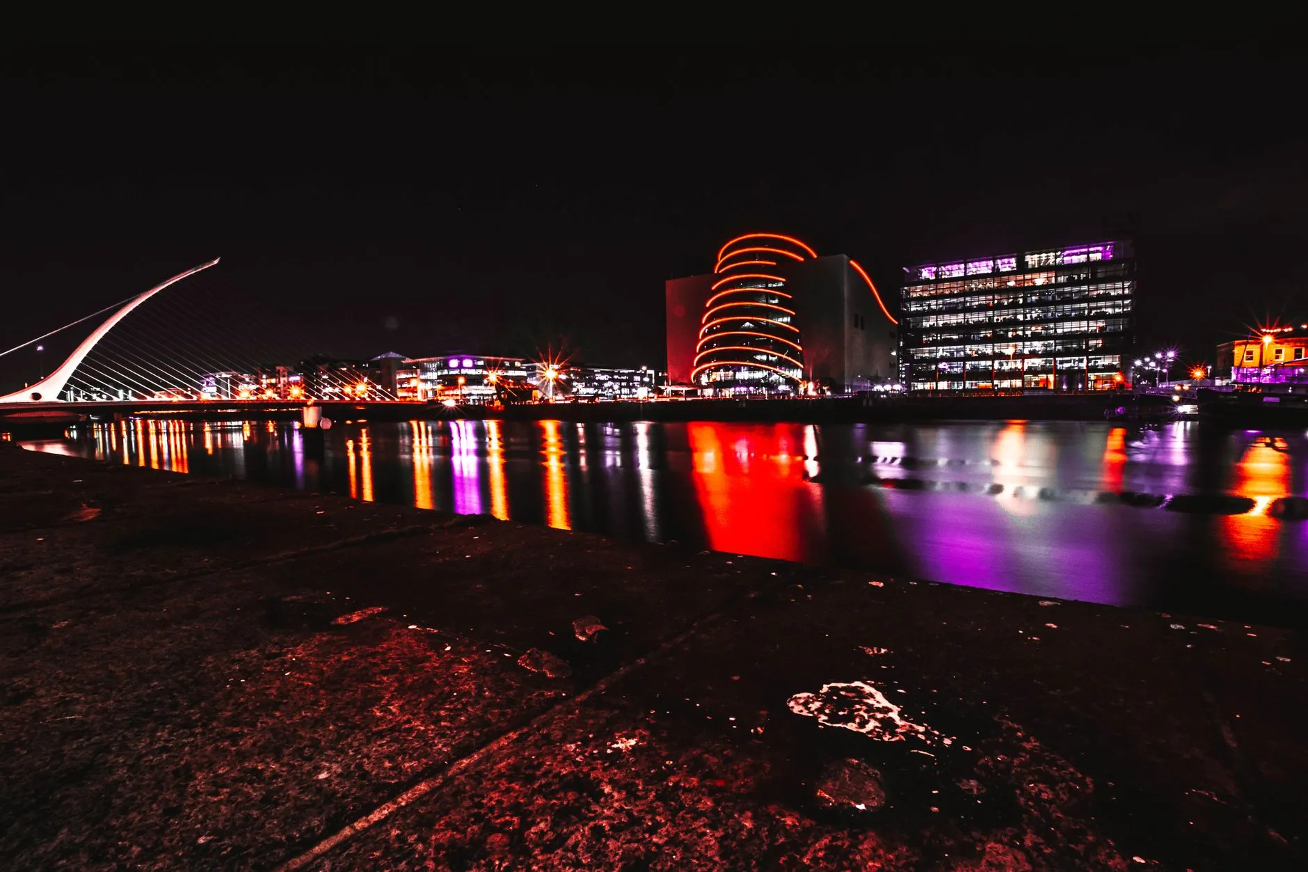 Vue sur la Liffey et le centre de Dublin